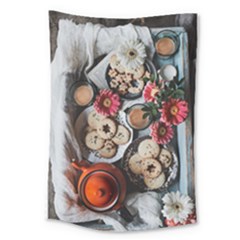 Cookies & Tea Tray  Large Tapestry by Incredible