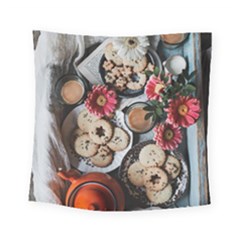 Cookies & Tea Tray  Square Tapestry (small) by Incredible