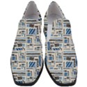 Ethnic Geometric Abstract Textured Art Women Slip On Heel Loafers View1