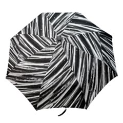 Galaxy Motion Black And White Print Folding Umbrellas by dflcprintsclothing