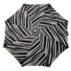 Galaxy Motion Black And White Print Straight Umbrellas by dflcprintsclothing