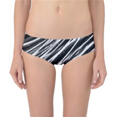 Galaxy Motion Black And White Print Classic Bikini Bottoms by dflcprintsclothing