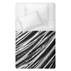 Galaxy Motion Black And White Print Duvet Cover (single Size) by dflcprintsclothing