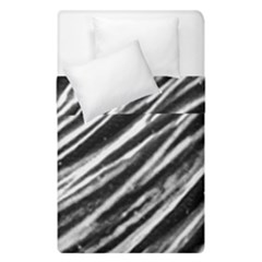 Galaxy Motion Black And White Print Duvet Cover Double Side (single Size) by dflcprintsclothing