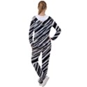 Galaxy Motion Black And White Print Women s Tracksuit View2