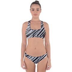 Galaxy Motion Black And White Print Cross Back Hipster Bikini Set by dflcprintsclothing