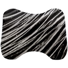 Galaxy Motion Black And White Print Head Support Cushion by dflcprintsclothing