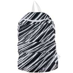 Galaxy Motion Black And White Print Foldable Lightweight Backpack by dflcprintsclothing