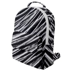 Galaxy Motion Black And White Print Flap Pocket Backpack (small) by dflcprintsclothing