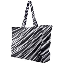 Galaxy Motion Black And White Print Simple Shoulder Bag by dflcprintsclothing