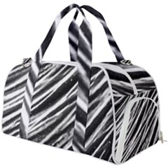 Galaxy Motion Black And White Print Burner Gym Duffel Bag by dflcprintsclothing