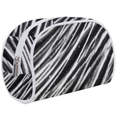 Galaxy Motion Black And White Print Make Up Case (large) by dflcprintsclothing