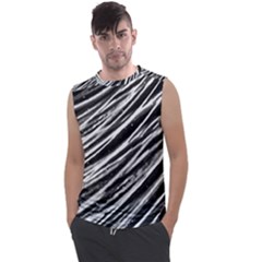 Galaxy Motion Black And White Print Men s Regular Tank Top