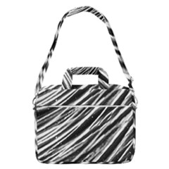 Galaxy Motion Black And White Print Macbook Pro Shoulder Laptop Bag (large)