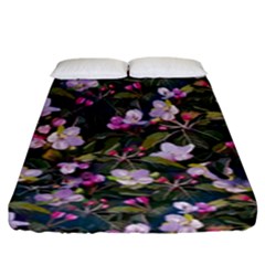 Apple Blossom  Fitted Sheet (king Size) by SychEva