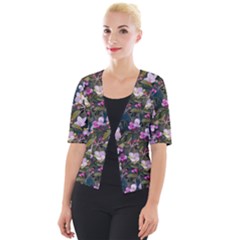 Apple Blossom  Cropped Button Cardigan by SychEva