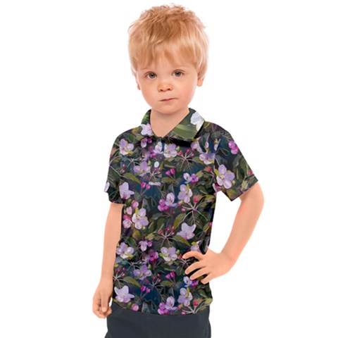 Apple Blossom  Kids  Polo Tee by SychEva