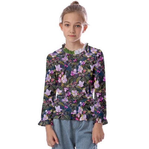 Apple Blossom  Kids  Frill Detail Tee by SychEva