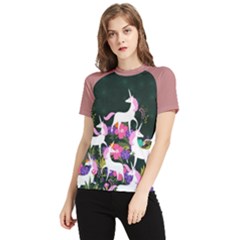 Unicorn Women s Short Sleeve Rash Guard by walala