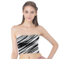 Galaxy Motion Black And White Print 2 Tube Top by dflcprintsclothing