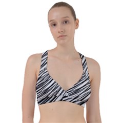 Galaxy Motion Black And White Print 2 Sweetheart Sports Bra by dflcprintsclothing