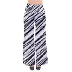 Galaxy Motion Black And White Print 2 So Vintage Palazzo Pants by dflcprintsclothing