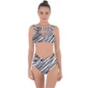 Galaxy Motion Black And White Print 2 Bandaged Up Bikini Set  View1