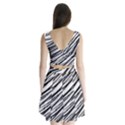 Galaxy Motion Black And White Print 2 Split Back Mini Dress  View2