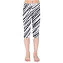 Galaxy Motion Black And White Print 2 Kids  Capri Leggings  View1