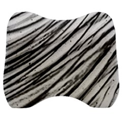 Galaxy Motion Black And White Print 2 Velour Head Support Cushion by dflcprintsclothing