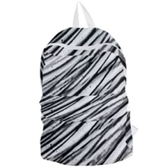 Galaxy Motion Black And White Print 2 Foldable Lightweight Backpack by dflcprintsclothing