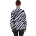 Galaxy Motion Black And White Print 2 Women s High Neck Windbreaker View2