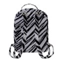 Galaxy Motion Black And White Print 2 Flap Pocket Backpack (Small) View3