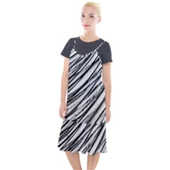 Galaxy Motion Black And White Print 2 Camis Fishtail Dress by dflcprintsclothing