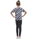 Galaxy Motion Black And White Print 2 Kids  Mesh Piece Tee View2