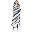 Galaxy Motion Black And White Print 2 Wearable Blanket View1