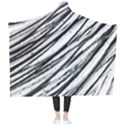 Galaxy Motion Black And White Print 2 Wearable Blanket View2