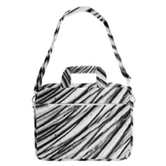 Galaxy Motion Black And White Print 2 Macbook Pro Shoulder Laptop Bag 