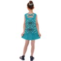 Blue Flowers So Decorative And In Perfect Harmony Kids  Cross Back Dress View2