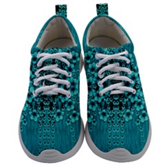 Blue Flowers So Decorative And In Perfect Harmony Mens Athletic Shoes by pepitasart