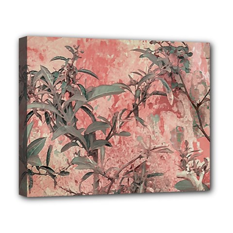 Botanic Grunge Motif Artwork Deluxe Canvas 20  X 16  (stretched)