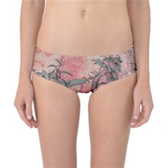 Botanic Grunge Motif Artwork Classic Bikini Bottoms by dflcprintsclothing