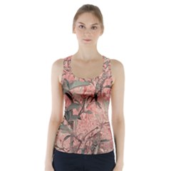 Botanic Grunge Motif Artwork Racer Back Sports Top by dflcprintsclothing