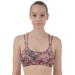 Botanic Grunge Motif Artwork Line Them Up Sports Bra by dflcprintsclothing