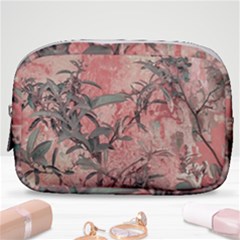 Botanic Grunge Motif Artwork Make Up Pouch (small) by dflcprintsclothing