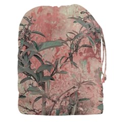 Botanic Grunge Motif Artwork Drawstring Pouch (3xl) by dflcprintsclothing