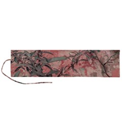 Botanic Grunge Motif Artwork Roll Up Canvas Pencil Holder (l) by dflcprintsclothing