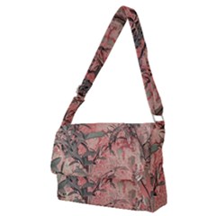 Botanic Grunge Motif Artwork Full Print Messenger Bag (m) by dflcprintsclothing