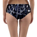 Glithc Grunge Abstract Print Reversible Mid-Waist Bikini Bottoms View2