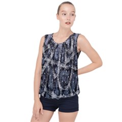 Glithc Grunge Abstract Print Bubble Hem Chiffon Tank Top by dflcprintsclothing